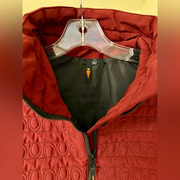 Kerrits 'Acclimate' Quilted Riding Vest Burgundy and Black Size Large - Picture 6 of 7